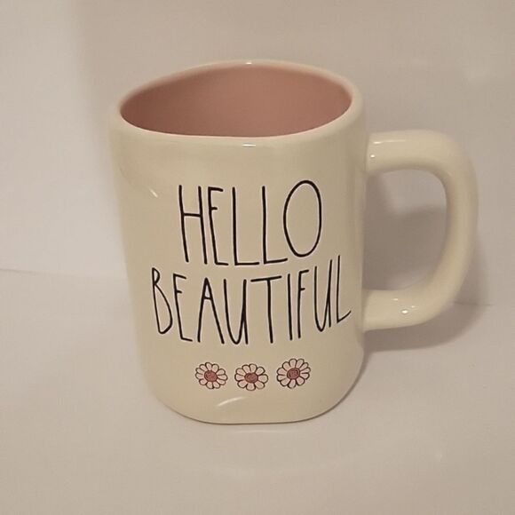 Rae Dunn HELLO BEAUTIFUL mug - Picture 1 of 5